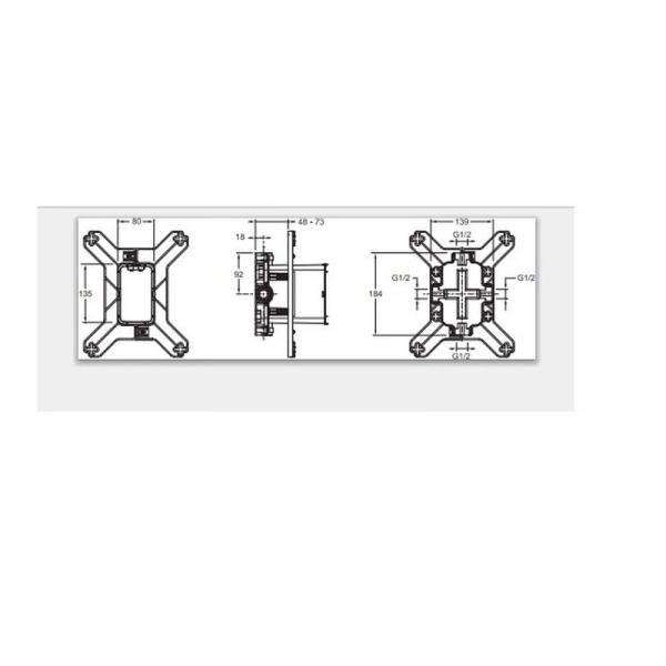 Внутренняя часть смесителя Jacob Delafon MODULO 98699D-NF