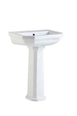 Раковина с пьедесталом Boheme Vogue 942 белый 58 см