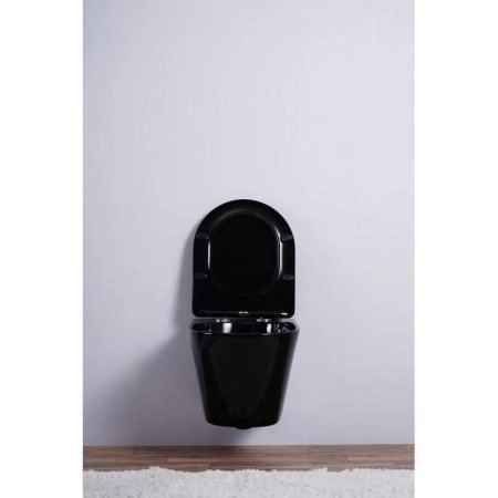 Унитаз Esbano CLAVEL (Black) подвесной безободковый микролифт