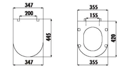 CREAVIT Крышка дуропласт с микролифтом AMASRA ULTIMA KC0103.03.0000E