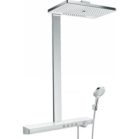 Hansgrohe 27106400 Rainmaker Select Душевая система для душа с термостатом 460х300/?120 мм, 3 режима, белый / хром