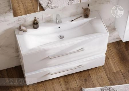 Тумба под раковину Акватон Мадрид 120 см цвет белый