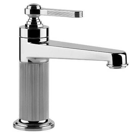 Gessi Venti20 смеситель для раковины без донного клапана, с соединительными шлангами, цвет хром