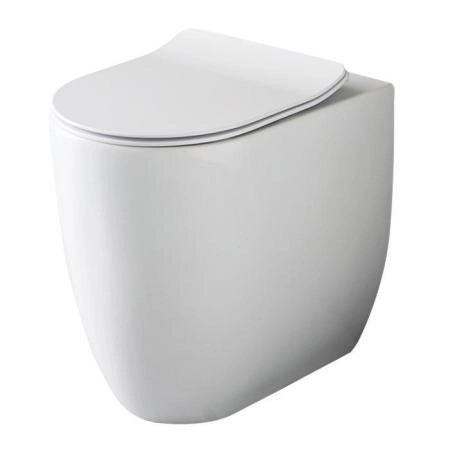 Kerasan Flo NEW Унитаз напольный 53х37см., безободковый, цвет: белый