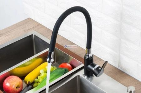 Смеситель для кухни Frap F4042 черный хром