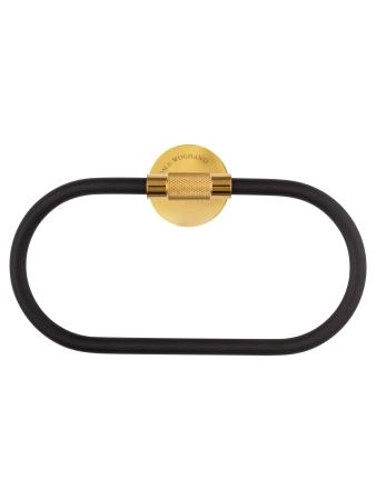 Кольцо для полотенец WONZON & WOGHAND MAJESTIC, Черный/Золото (WW-9213)