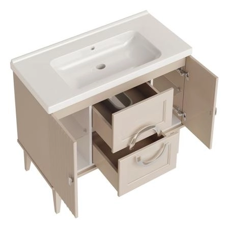 Тумба ASB-Woodline Федерика 100 Тирамису Софт по раковину Гармония 100