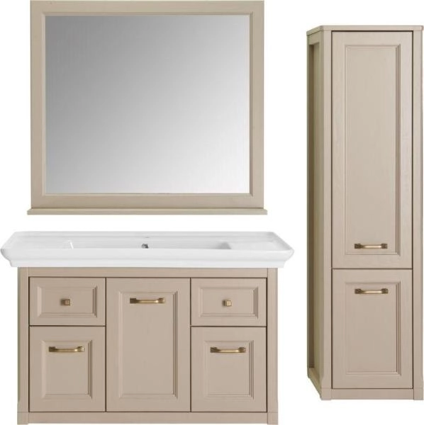 Тумба Толедо 105 ASB Woodline Капучино подвесная без раковины