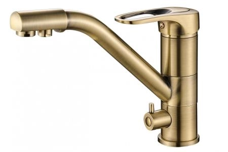 Смеситель для кухни ZORG Steel Hammer (SH 321 BRONZE) бронза