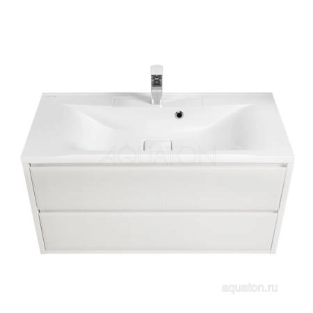 Тумба под раковину AQUATON Римини 1A232801RN010 100 с ящиком,белый