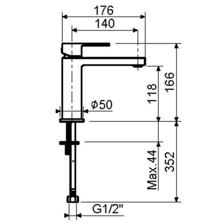Plumberia Selection TAG Смеситель для раковины, на 1 отв., цвет: черный матовый
