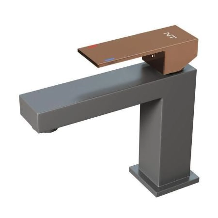 Смеситель NT BAGNO NT9001GG ADIGO GG для раковины серый матовый