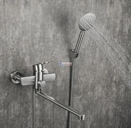 Смеситель для ванны Frap F22805 сатин