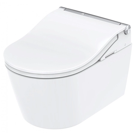 Toto Washlet RW сиденье 391×579×108 мм, с дистанционным управлением с подогревом, дезодорант, сушилка, с функцией EWATER+ для насадки, для унитаза RP CW542ERY, 380×558×335 мм, цвет белый