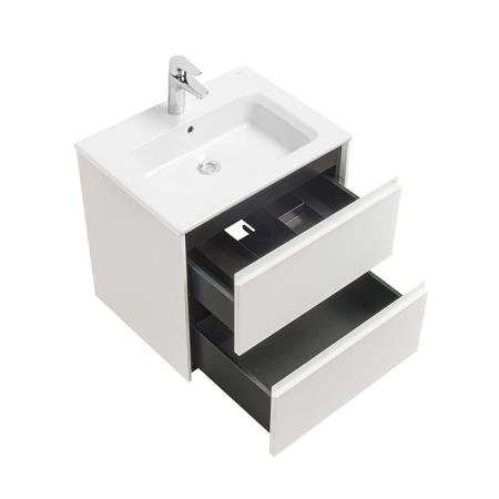 Roca Ona Тумба подвесная 60x45x56см, с 2 ящиками, цвет: белый матовый