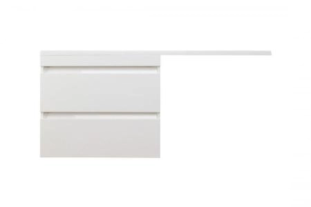 Тумба под раковину Style Line Elfante Даллас 130 Люкс белая, PLUS, подвесная