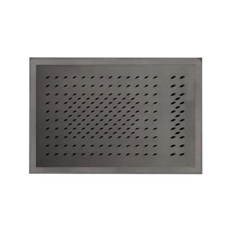 Fantini Acqua Zone Верхний душ 50х35см, двойной дождь, поток, светодиоды, хромотерапия, цвет: Matt Gun Metal PVD