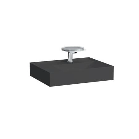 Laufen Kartell Раковина 60х46х12 см, 1 отв., без перелива, цвет: черный глянцевый