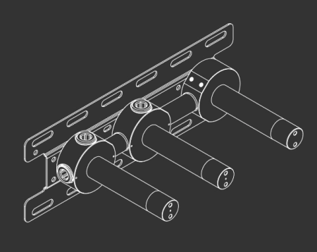 CeaDesign скрытая часть для встраиваемого настенного смесителя