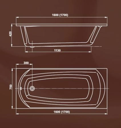 Ванна Vagnerplast Ebony VPBA160EBO2X-04 160x75