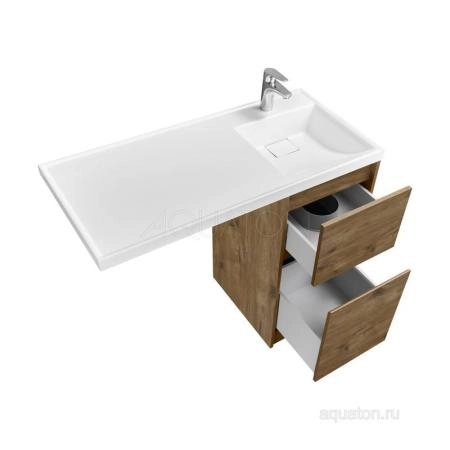 Тумба под раковину AQUATON Лондри 40 Дуб Рустикальный без фасада 1A267001LHDR0