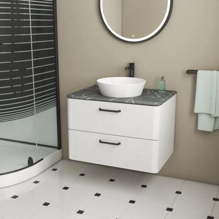 Тумба Veneciana TIBR 80 со столешницей белая