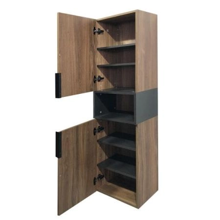 Шкаф-колонна Comforty Штутгарт-40 дуб тёмно-коричневый