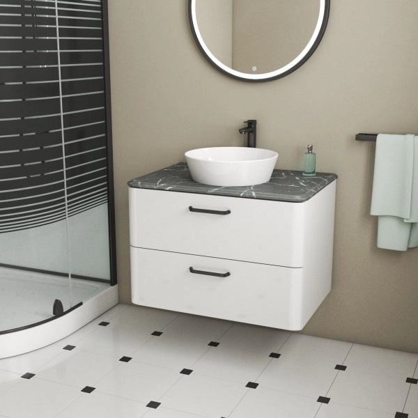 Тумба Veneciana TIBR 80 со столешницей белая