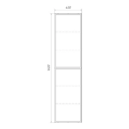Шкаф-колонна Comforty Мадрид-40 00-00017873 белый матовый