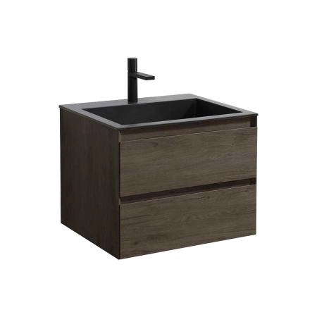 Тумба под раковину Vincea Luka 600 подвесная, 2 выкатных ящика soft-close, R.Oak
