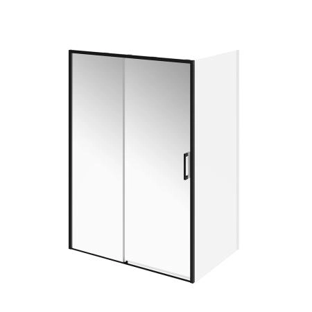 Душевая дверь Kerama Marazzi LINDO ЛИНДО LN.140.SD.BLK.M раздвижные  с функцией плавного открывания и закрывания, 140х195, матовый черный