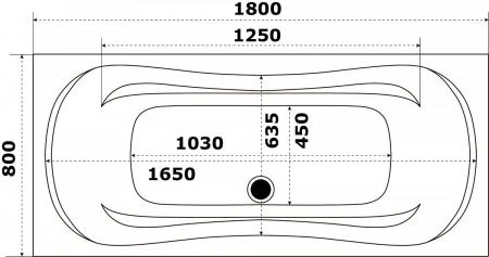 Ванна акриловая Azario Верда 180х80 ВРВ0001