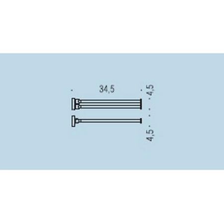 Полотенцедержатель Colombo Plus W4913 2-ой 290мм хром