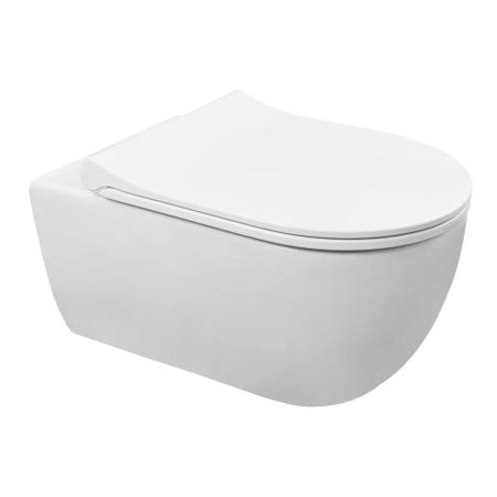 Унитаз подвесной Azario FERIO 360х545х330 безободковый  с сиденьем микролифт (87565)