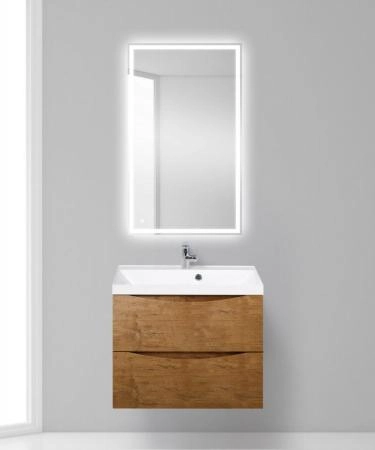 Тумба под раковину Belbagno MARINO Rovere Bianco подвесная 700x450x500 MARINO-700-2C-SO-WO-P