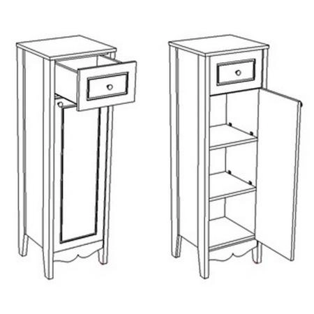 Шкаф-пенал Corozo Блюз 39