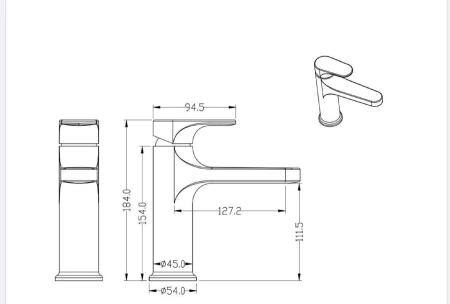 Смеситель для умывальника Boheme SPECTRE Matt Gold 451-MG