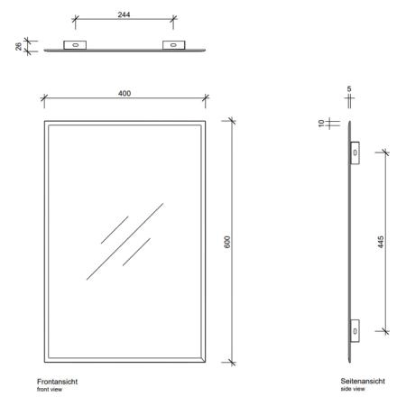 Decor Walther Space 14060 Зеркало 40x60см, с фацетом