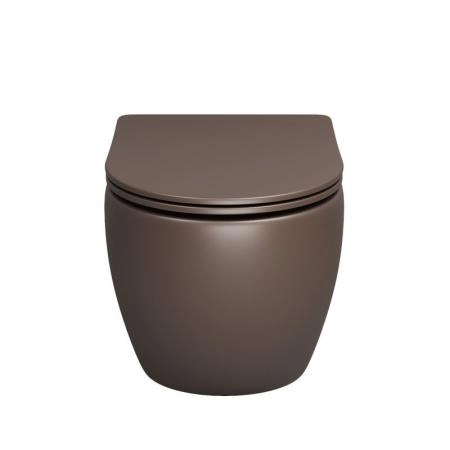 Унитаз Grossman GR-4411BRMS Color (550*365*395) КОРИЧНЕВЫЙ МАТОВЫЙ подвесной Безободковый