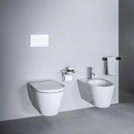 Laufen Kartell Биде подвесное 54.5х37х29см, с 1 отв. под смеситель, без боковых отв, с покр. LCC, цвет: белый