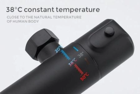 Душевая система Gappo G2490-6 термостат для ванны, черный
