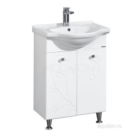Тумба под раковину Акватон Лиана 65 см цвет белый