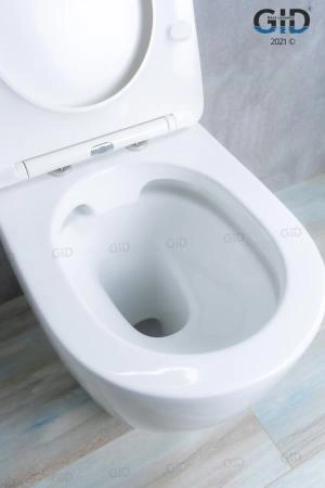 Унитаз Gid TRS-269 56 см приставной безободковый микролифт белый
