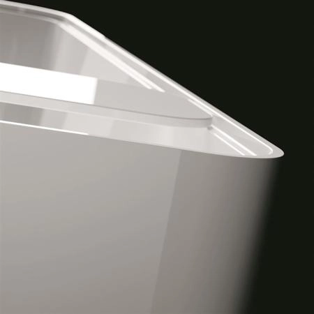 Gruppo Treesse Cross Ванна отдельностоящая 160х73х60 см., с сливом-переливом и сифоном, Solid Surface, цвет: белый глянцевый
