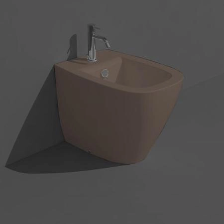 Simas Juniper Биде напольное 53,5x370xh42см, с 1 отв., цвет: moka matt