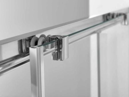 Душевой уголок Vincea Alpha VSR-3AL8011CLGM, 1100*800, вороненая сталь, стекло прозрачное