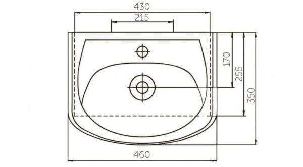 Раковина Rosa Уют 45 SD-00000088