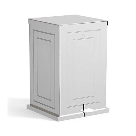 Devon&Devon Cube Ведро мусорное, напольное, с педалью, цвет: хром