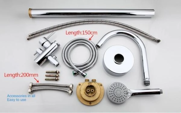 Смеситель Gappo G3098 для ванны напольный, хром