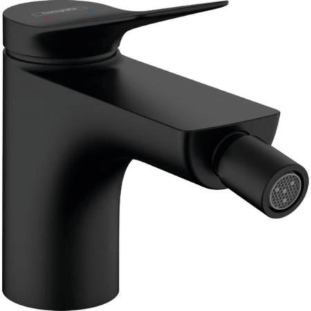 Смеситель Hansgrohe 75200670 Vivenis для биде со сливным гарнитуром черный матовый